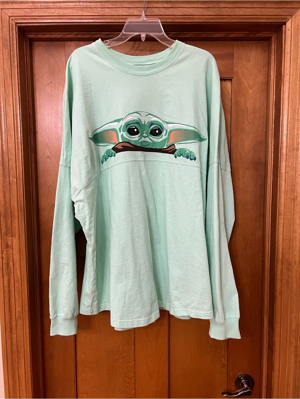 Disney Parks Spirit Jersey Star Wars Mandalorian Baby Yoda Mint Green XXL
